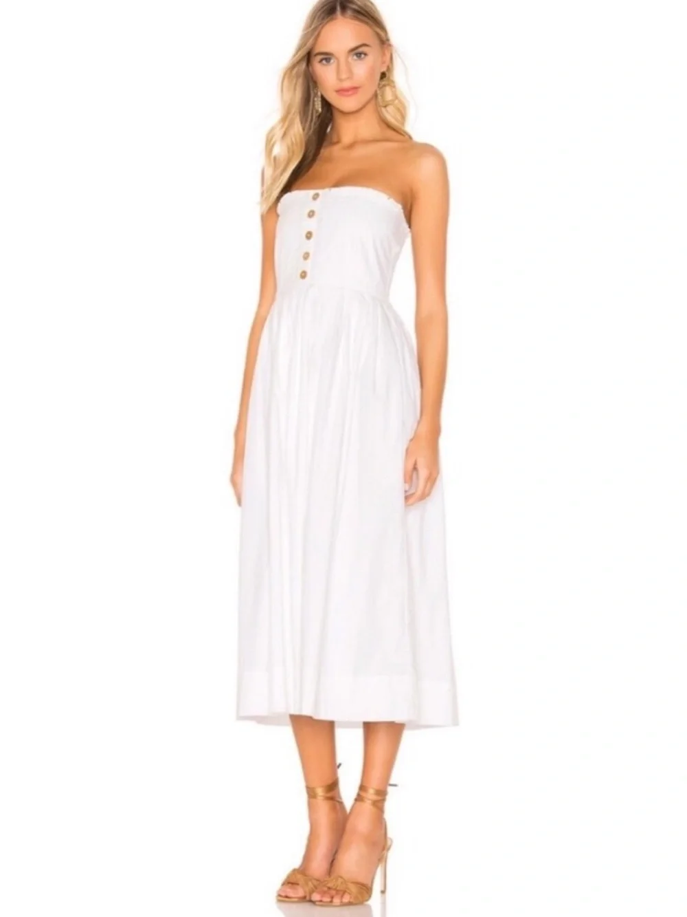 Free People Lilah Pleated Tube Dress
